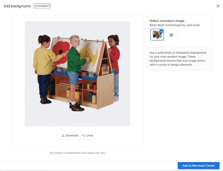 image background removed in Google Merchant What an image background removed in Google Merchant looks like
